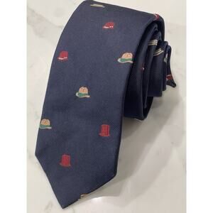 Vintage Ferrell Reed Nordstrom Silk Twill Hats Preppy Luxury Tie 58.5 x 3.25 UK